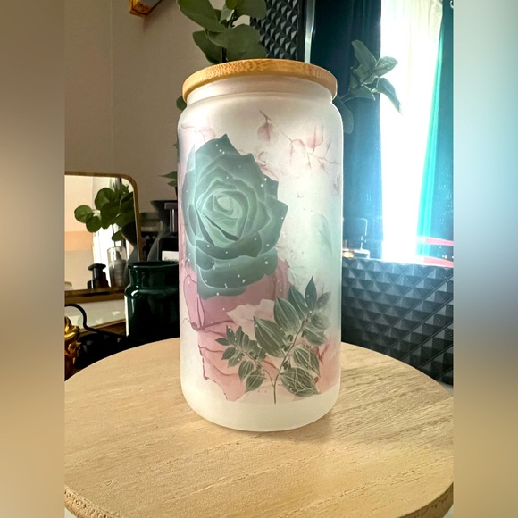 16oz Frosted Glass Pray Libbey Can - Picture 3 of 7